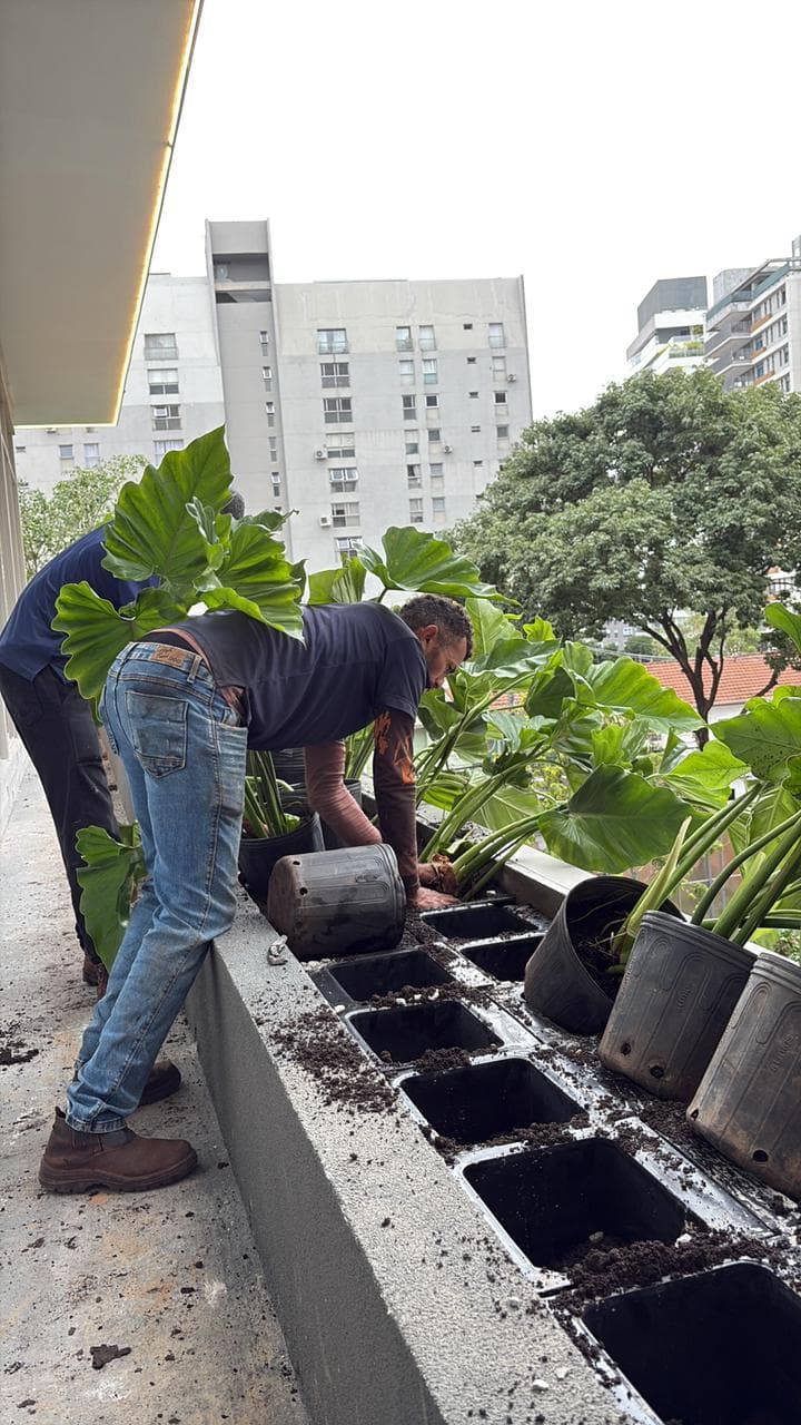 Floreira de fachada — obra 01