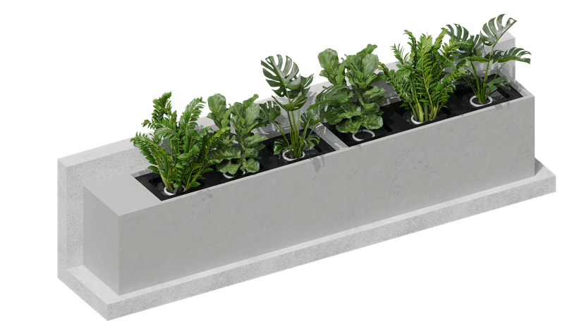 Floreira Modular em EPS - Sistema 1