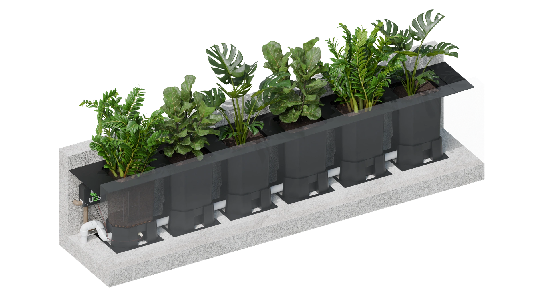 Floreira Autoirrigável - Sistema de Floreiras de Fachada com Irrigação Automática por Capilaridade