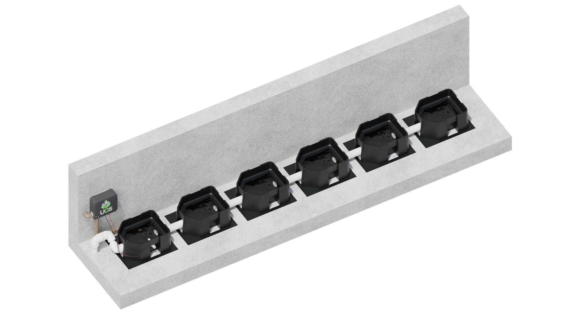 Floreira Autoirrigável - Sistema de Irrigação por Capilaridade em Aplicação