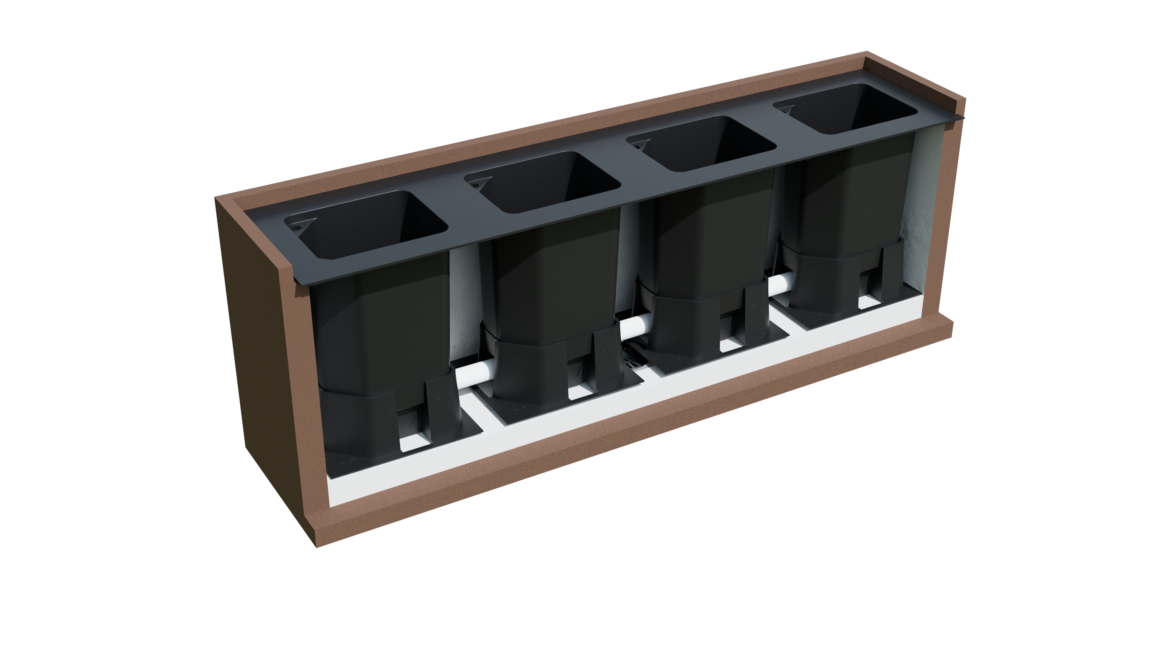 Modular Flower System (Autoirrigável) - Sistema de floreiras modulares