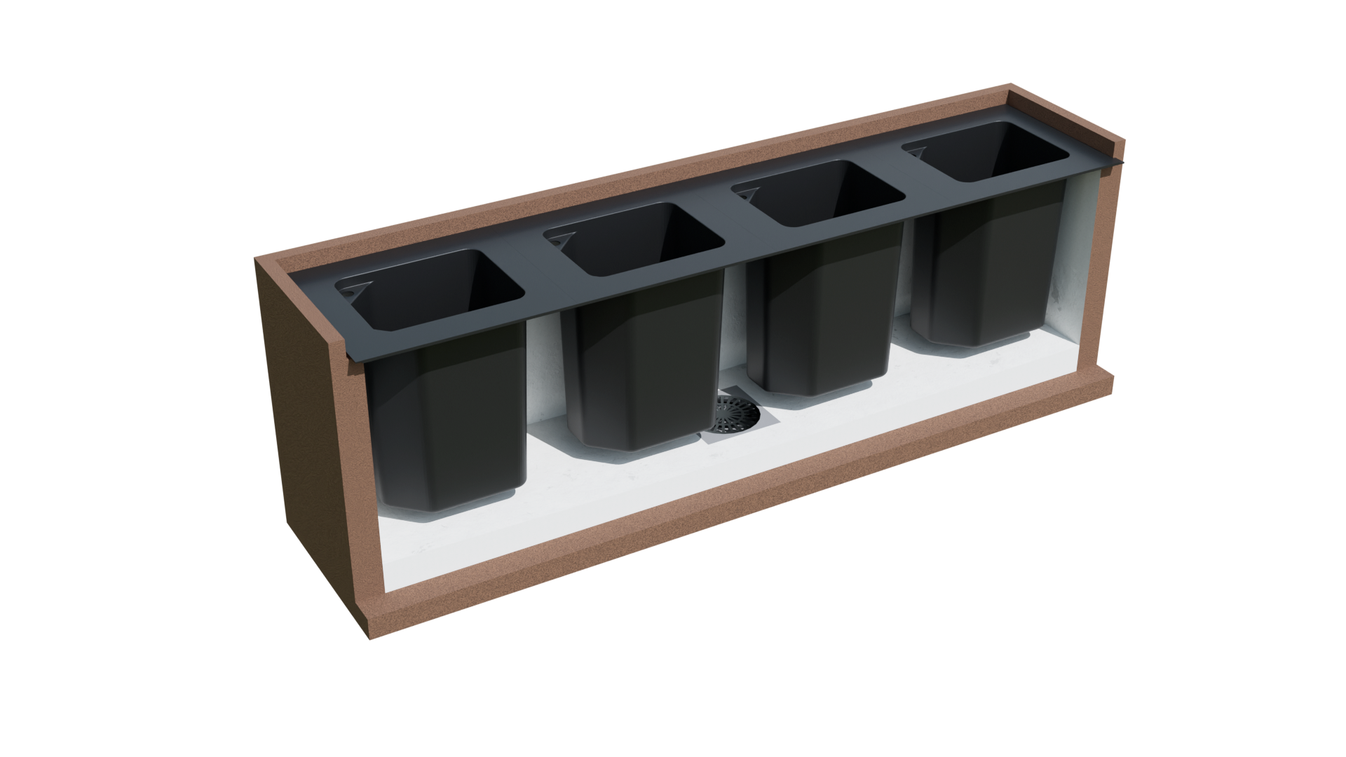 Modular Flower System (Irrigação automatizada por gotejamento) - Sistema de floreiras modulares